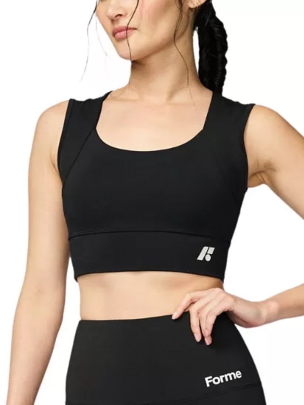 Forme - Women's Power Bra for Posture & Back Support - Black - Size XL